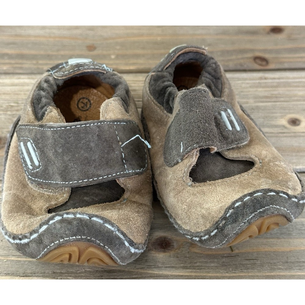 STRIDE RITE NATURAL MOTION Baby Shoes Size 4 Months Leather